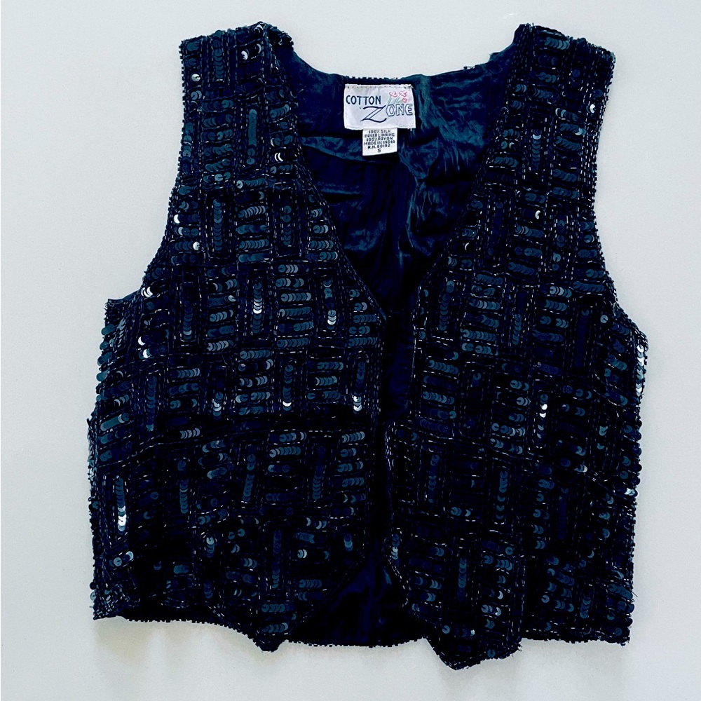 Sequin vintage vest